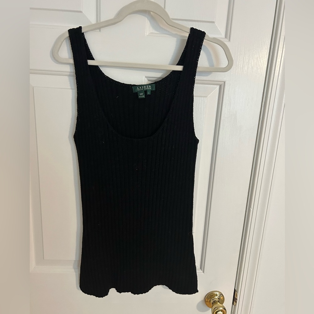 Lauren Ralph Lauren 100% cotton sweater tank size Large